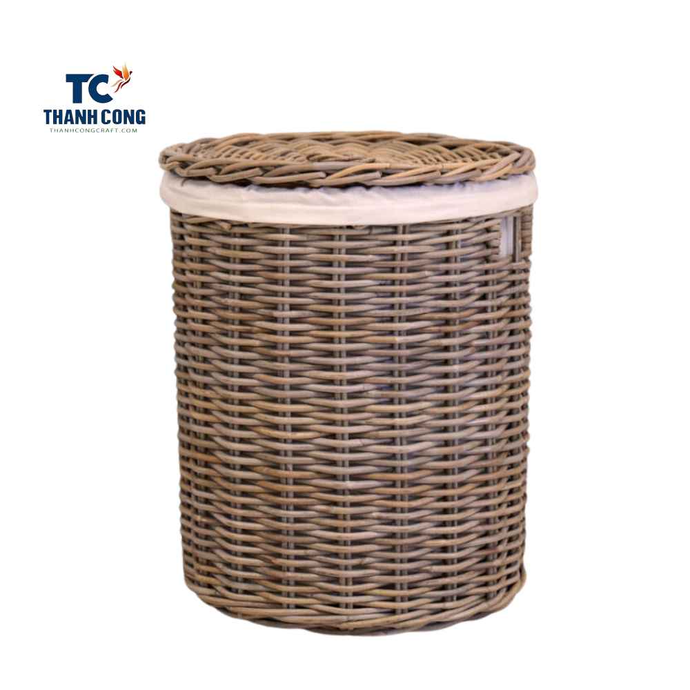 Wicker Cane Laundry Basket